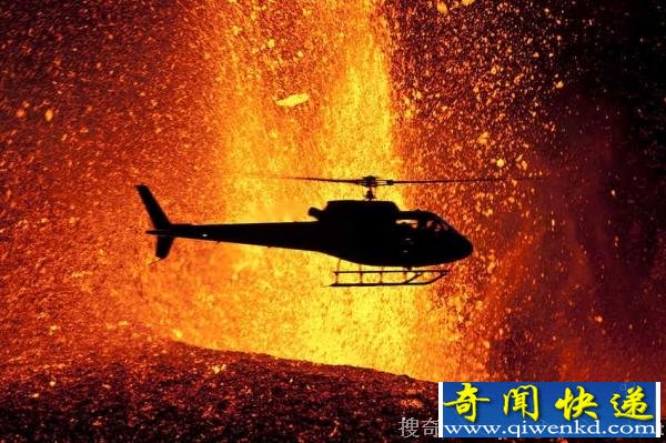 震撼!罕见的熔岩迸发壮观景象
