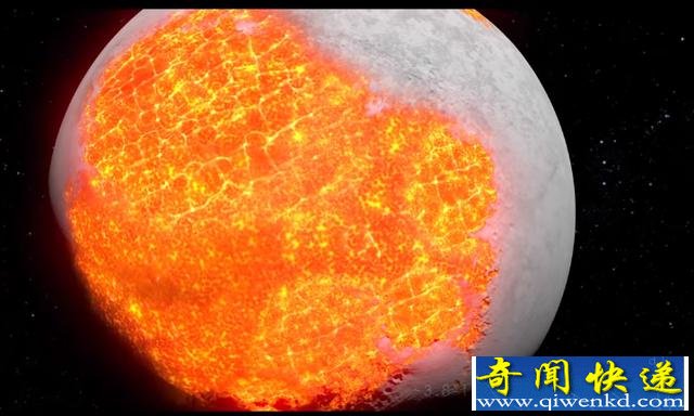 月球的演变,没想到我们常看到月亮以前居然长这样!