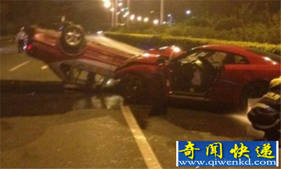 震惊!留学生飙车死亡 目击者称车子都快要飞起来了