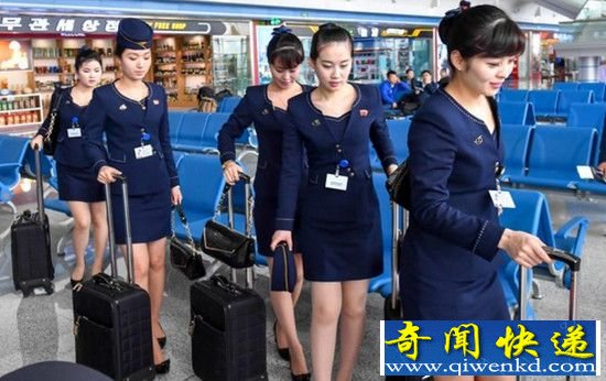 朝鲜空姐新版制服 现代化制服不失性感与从容