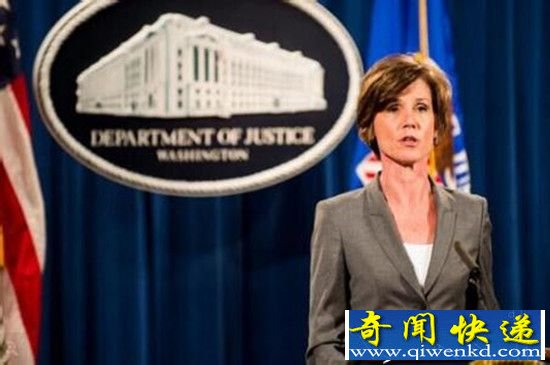 美国司法部长拒绝执行移民禁令 特朗普将其开除