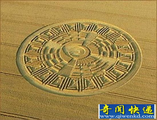 英格兰惊现三维立体麦田怪圈震惊全英国