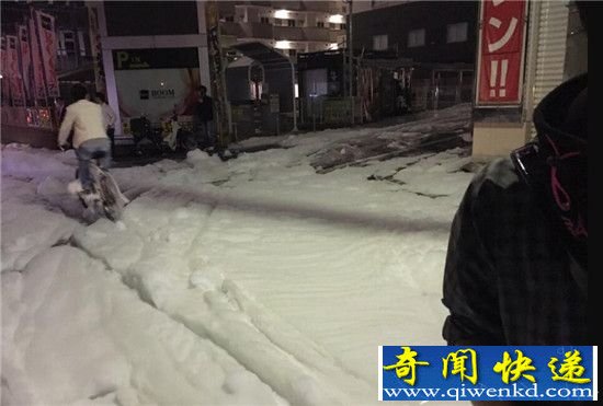 日本福冈震后现泡沫 大面积泡沫形成原因曝光