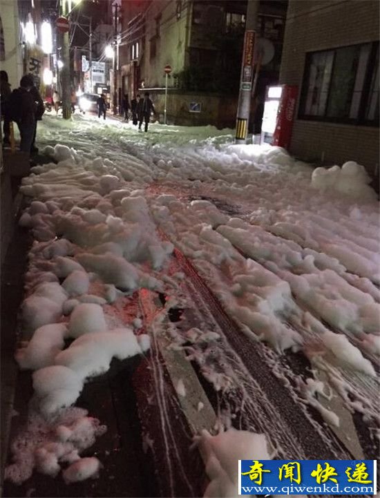 日本福冈震后现泡沫 大面积泡沫形成原因曝光