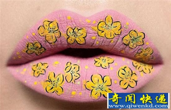 国外最风靡流行的是这个:嘴唇艺术照