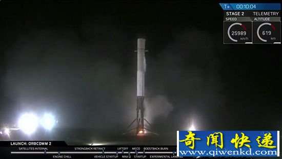 SpaceX发射飞船圆满成功并回收火箭