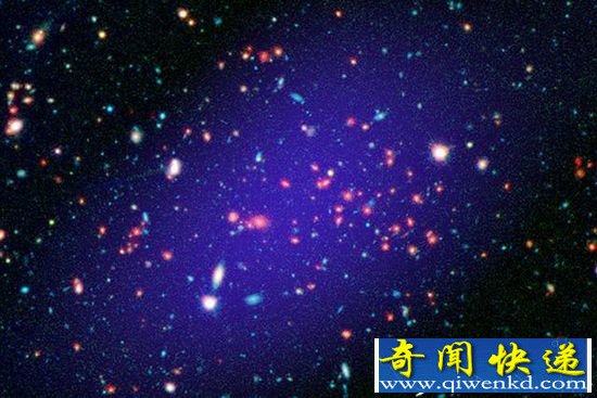 NASA发现:85亿光年外的超大星系群