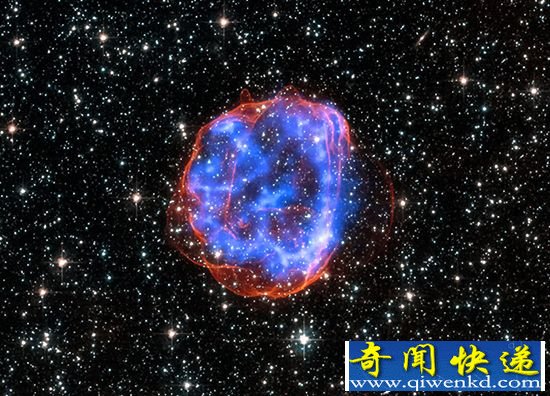NASA发布巨型星体 爆炸残骸扩散照