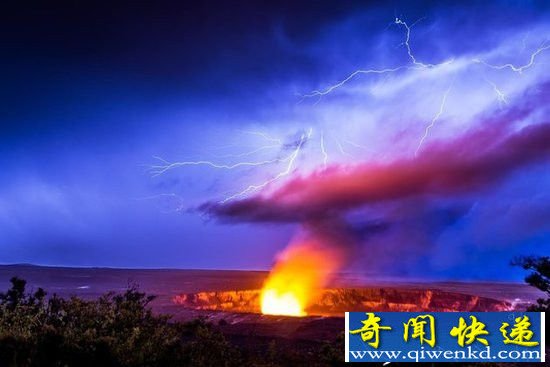 地理奇观揭秘!火山公园拍到千年一遇景象超魔幻