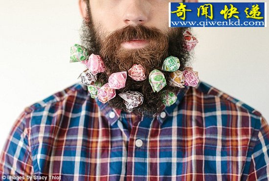 男子胡须“给力”能插百物 包括燃烧的火柴