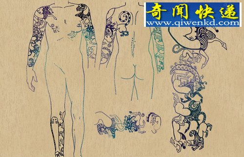 阿尔泰山区发现2500年前女性古尸纹身