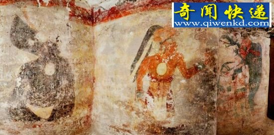 玛雅人物 1200年前的玛雅壁画揭开2012世界末日谣言(图)